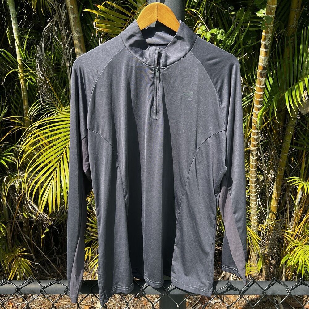 Piper Smartpak Women's Long Sleeve 1/4 Zip Shirt XL Gray Mesh Pullover Jacket